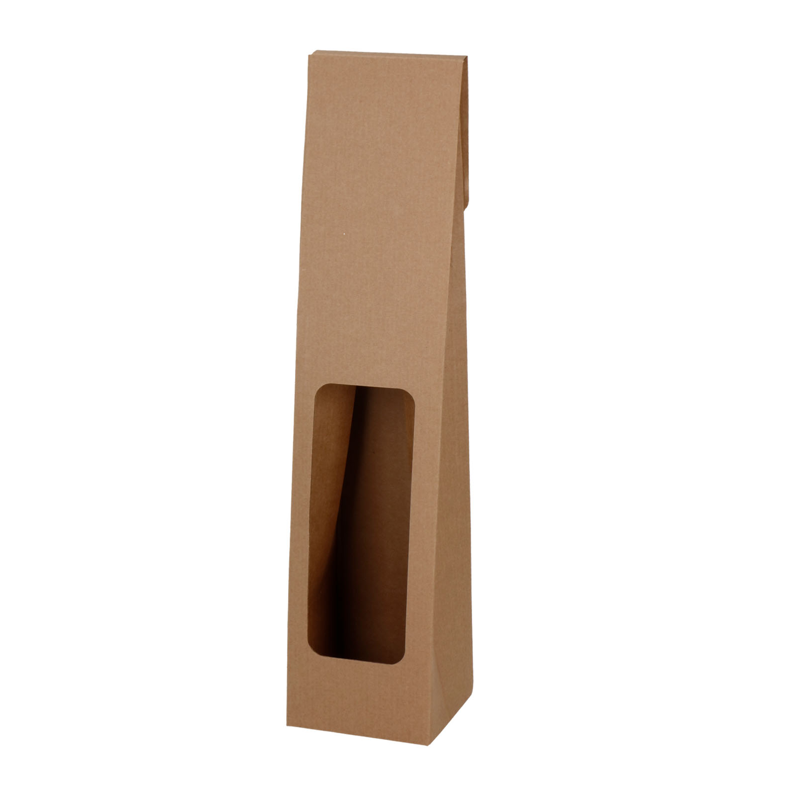 Box with window for 1 bottle, 85x85x330 mm