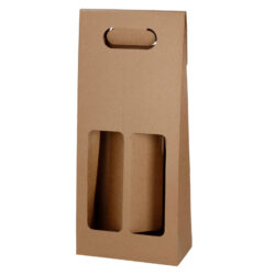Box with window for 2 bottles, 83x165x330 mm