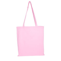 Light pink colour cotton bag, 38x42 cm