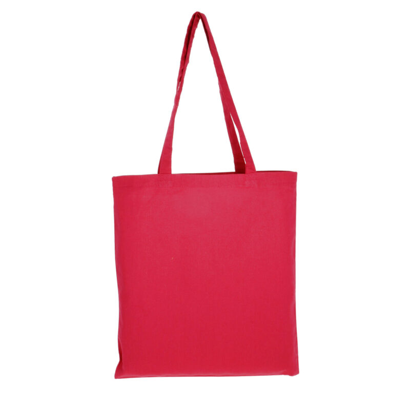 Red colour cotton bag, 38x42 cm