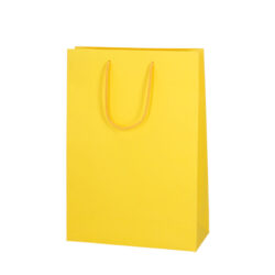 Желтый подарочный пакет