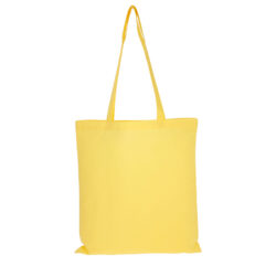 Kollast värvi riidest kott, 38x42 cm