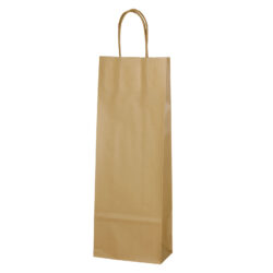 Gold colour kraft paper wine bag