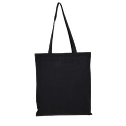 Black cotton bag, 38x42 cm