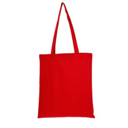 Punast värvi riidest kott, 38x42 cm