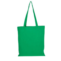 Green colour cotton bag, 38x42 cm