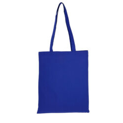 Royal blue colour cotton bag, 38x42 cm