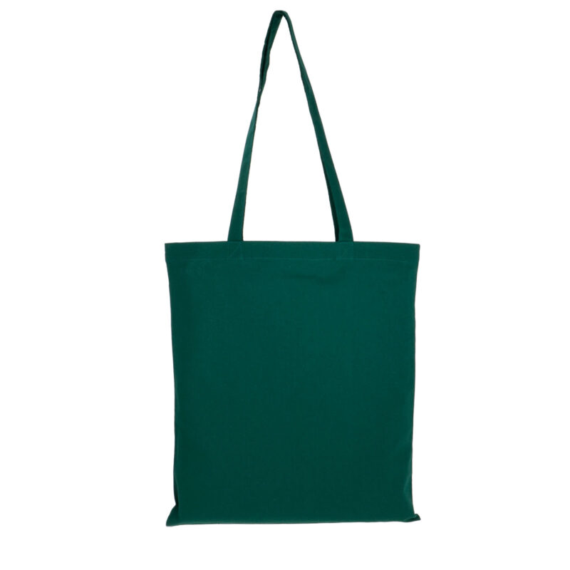 Dark green colour cotton bag, 38x42 cm