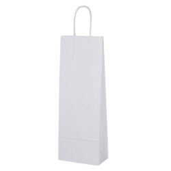 White kraft paper wine bag