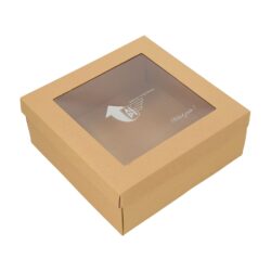 Подарочная коробка с окном с печатью