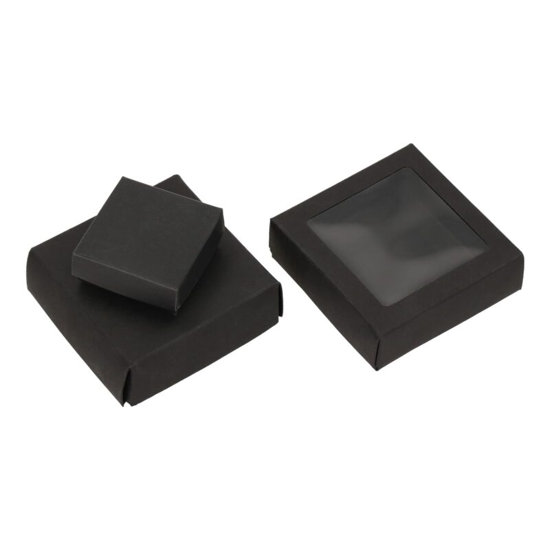Черные подарочные коробки для упаковки ювелирных изделий