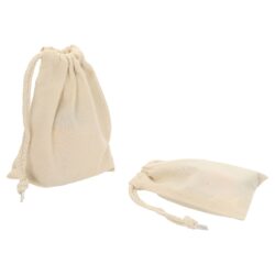 Organic cotton bag with a cord
