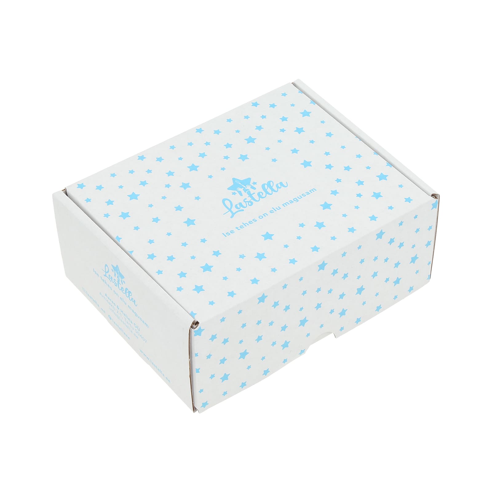 fefco 0427 box made of white corrugated cardboard