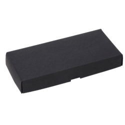 Картонная подарочная коробка с крышкой, цвет черный