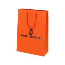 Бумажний пакет оранжевого цвета