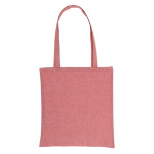 Punane ümbertöödeldud puuvillast riidest kott 38×42 cm