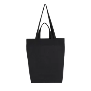 Must topelt sangaga riidest kott 38x42x10 cm