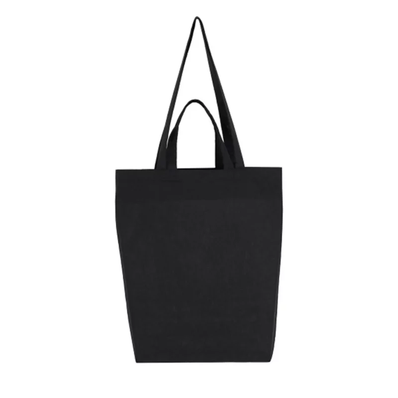 Must topelt sangaga riidest kott 38x42x10 cm