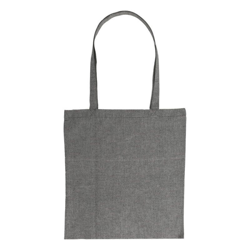 Must ümbertöödeldud puuvillast riidest kott 38×42 cm