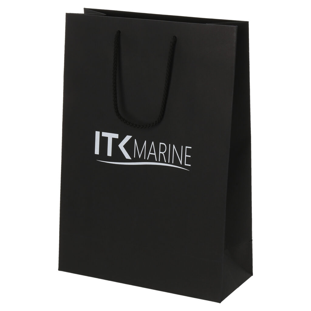 Musta värvi kinkekott, must paberkott