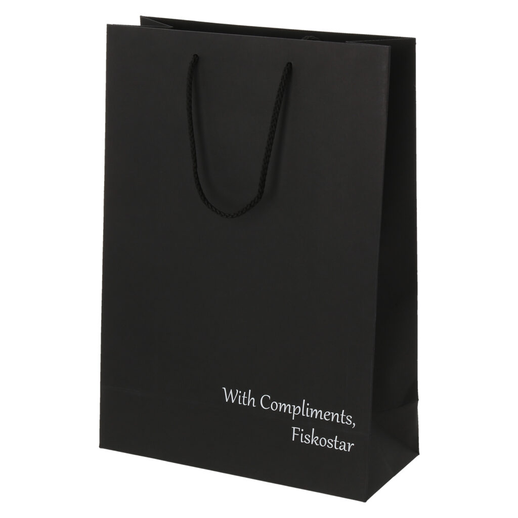 Musta värvi kinkekott, must paberkott